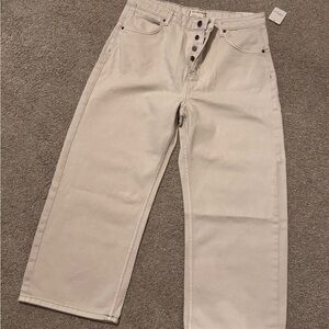 Free people Cream Jeans size 31
